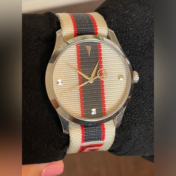 Gucci YA1264071 G-Timeless Nylon straps Men’s Watch - Picture 1 of 13